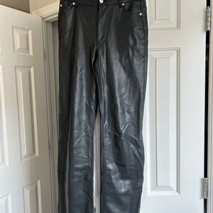 Zara Black Leather Pants